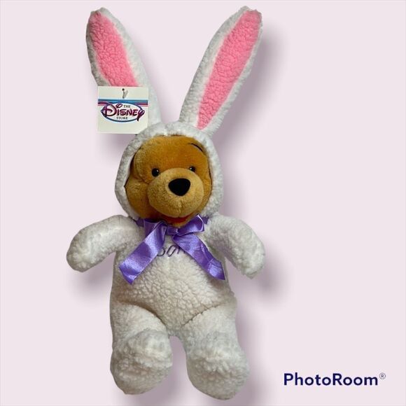 DISNEY *NWT* Easter Bunny Winnie The Pooh - Picture 1 of 9